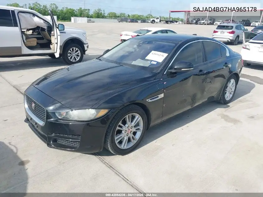 2017 Jaguar Xe 25T Premium VIN: SAJAD4BG7HA965178 Lot: 42054236
