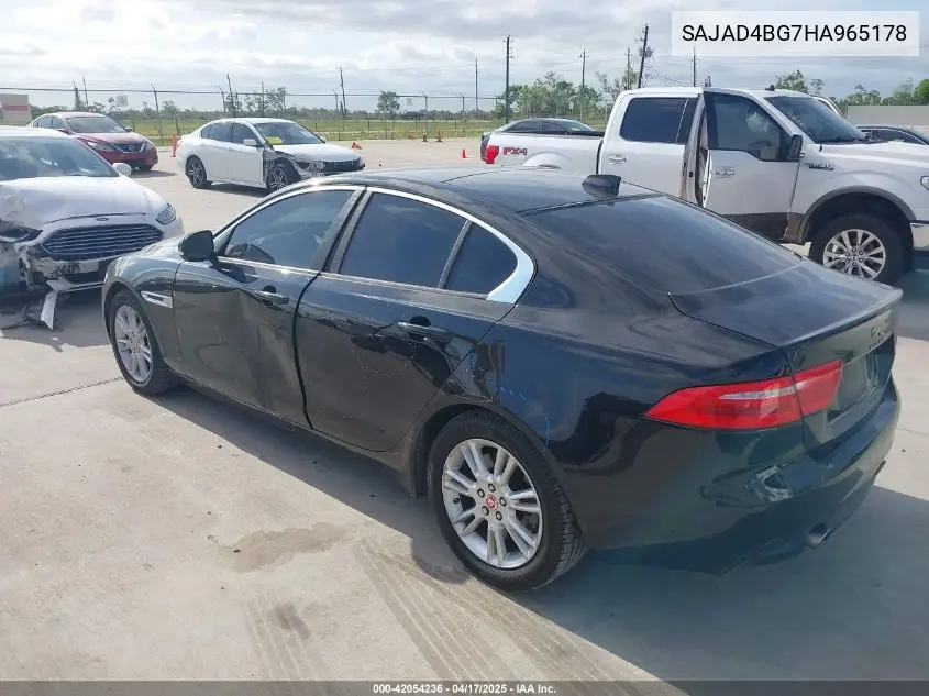 2017 Jaguar Xe 25T Premium VIN: SAJAD4BG7HA965178 Lot: 42054236