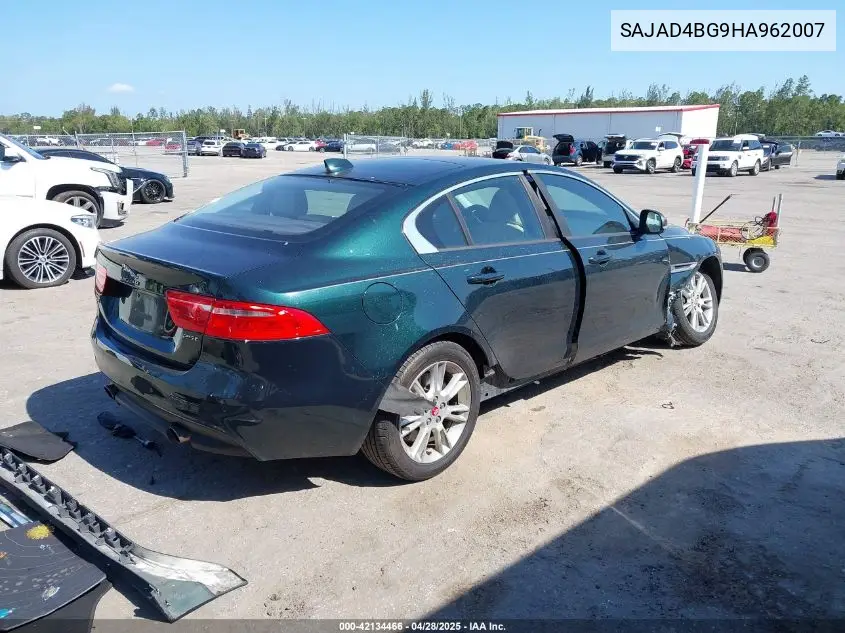 2017 Jaguar Xe 25T Premium VIN: SAJAD4BG9HA962007 Lot: 42134466