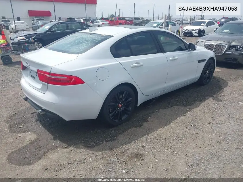 2017 Jaguar Xe 25T Prestige VIN: SAJAE4BGXHA947058 Lot: 42172635