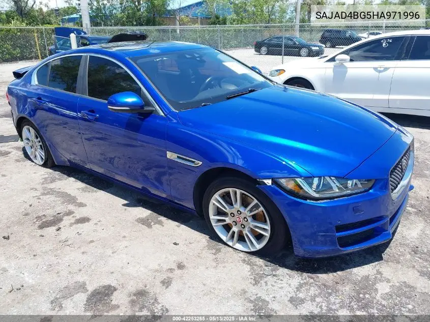 2017 Jaguar Xe 25T Premium VIN: SAJAD4BG5HA971996 Lot: 42253265