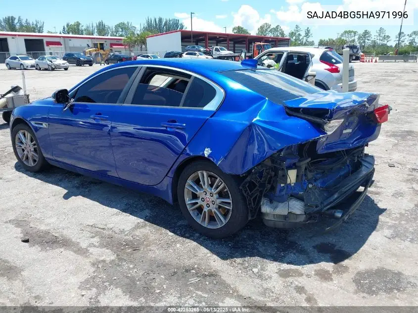 2017 Jaguar Xe 25T Premium VIN: SAJAD4BG5HA971996 Lot: 42253265