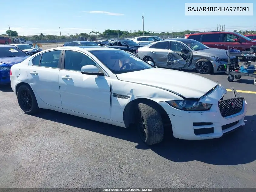 2017 Jaguar Xe 25T VIN: SAJAR4BG4HA978391 Lot: 42260899