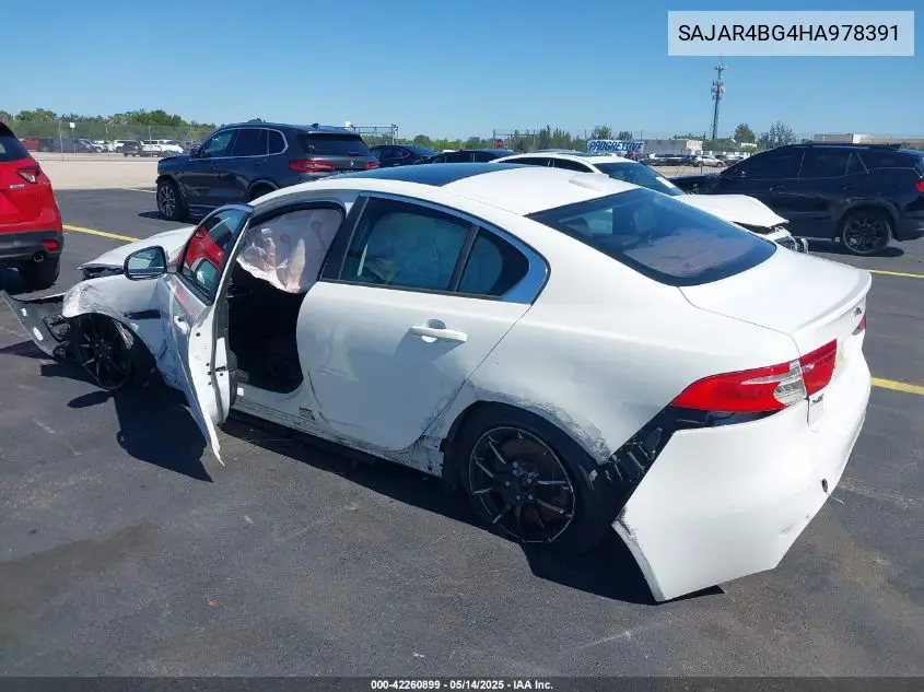 2017 Jaguar Xe 25T VIN: SAJAR4BG4HA978391 Lot: 42260899