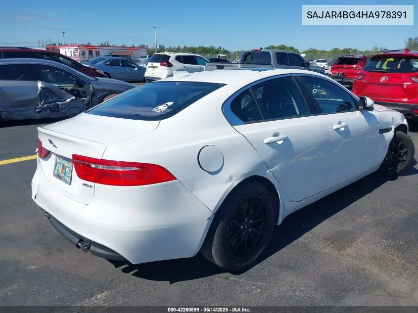 2017 Jaguar Xe 25T VIN: SAJAR4BG4HA978391 Lot: 42260899