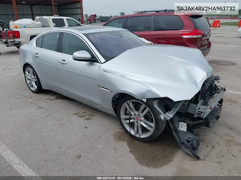 2017 Jaguar Xe 35T Prestige VIN: SAJAK4BV2HA963732 Lot: 42275319