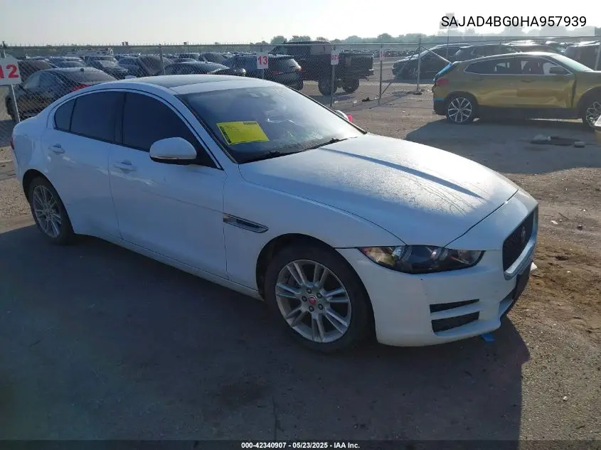 2017 Jaguar Xe 25T Premium VIN: SAJAD4BG0HA957939 Lot: 42340907