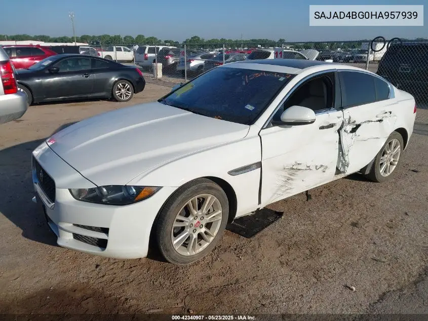 2017 Jaguar Xe 25T Premium VIN: SAJAD4BG0HA957939 Lot: 42340907