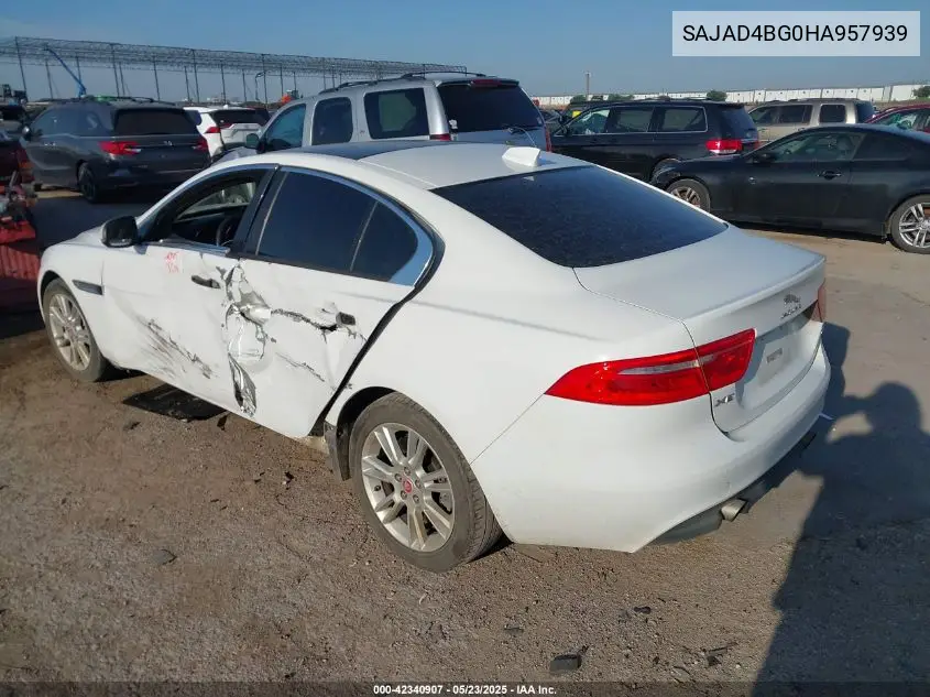 2017 Jaguar Xe 25T Premium VIN: SAJAD4BG0HA957939 Lot: 42340907