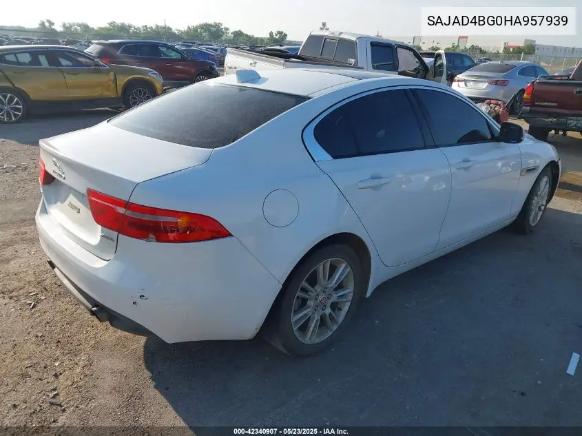 2017 Jaguar Xe 25T Premium VIN: SAJAD4BG0HA957939 Lot: 42340907