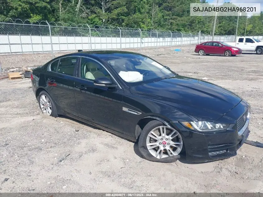 2017 Jaguar Xe 25T Premium VIN: SAJAD4BG2HA968201 Lot: 42508071
