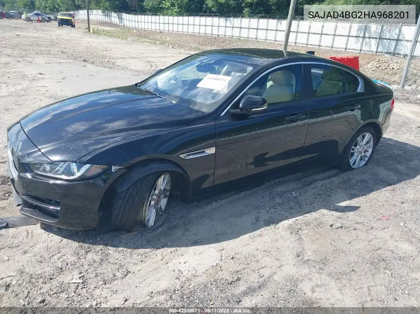 2017 Jaguar Xe 25T Premium VIN: SAJAD4BG2HA968201 Lot: 42508071