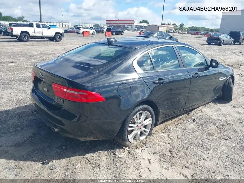 2017 Jaguar Xe 25T Premium VIN: SAJAD4BG2HA968201 Lot: 42508071