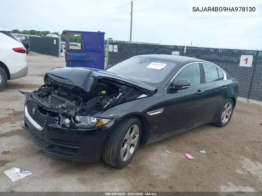 2017 Jaguar Xe 25T VIN: SAJAR4BG9HA978130 Lot: 42615220