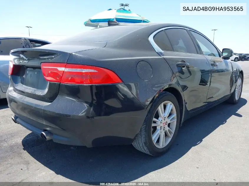 2017 Jaguar Xe 25T Premium VIN: SAJAD4BG9HA953565 Lot: 42644306