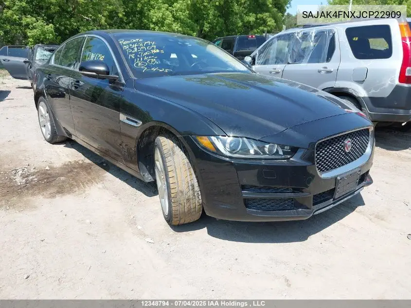 2018 Jaguar Xe Prestige VIN: SAJAK4FNXJCP22909 Lot: 12348794
