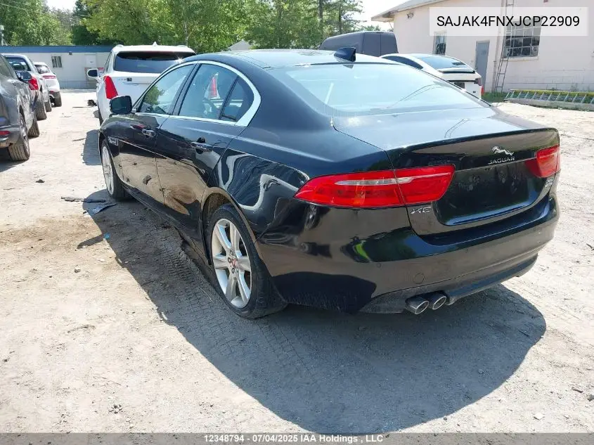 2018 Jaguar Xe Prestige VIN: SAJAK4FNXJCP22909 Lot: 12348794