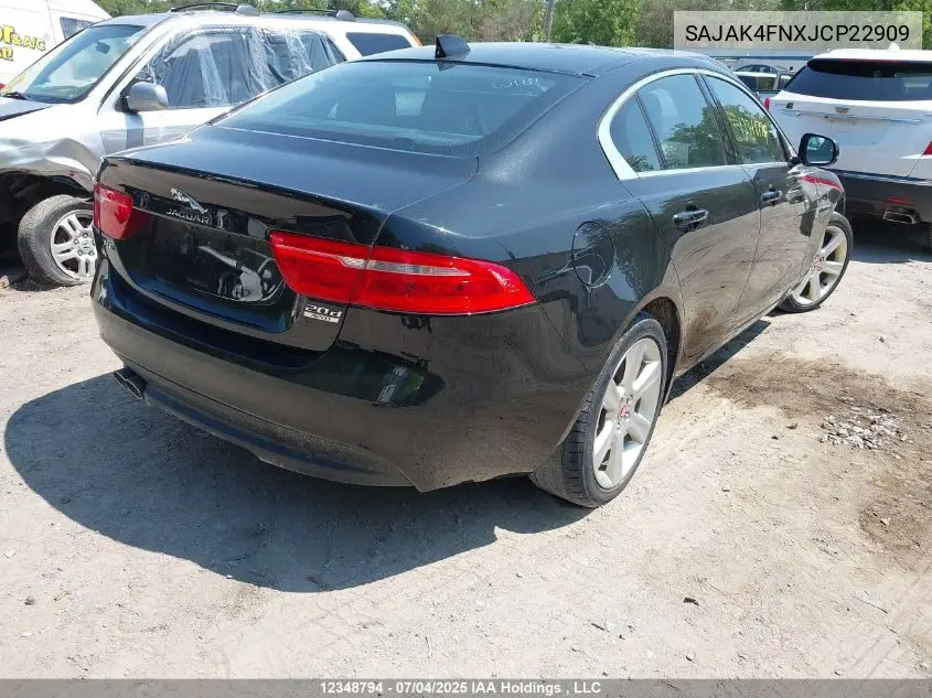 2018 Jaguar Xe Prestige VIN: SAJAK4FNXJCP22909 Lot: 12348794