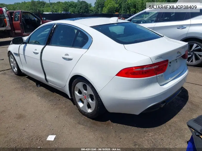 2018 Jaguar Xe 25T VIN: SAJAR4FX8JCP38409 Lot: 42513240