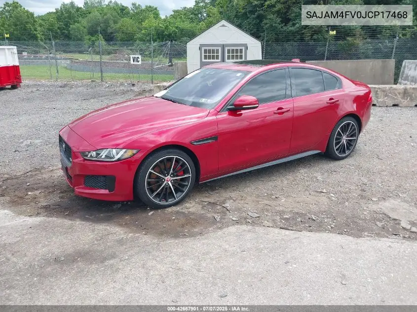 2018 Jaguar Xe S VIN: SAJAM4FV0JCP17468 Lot: 42667901