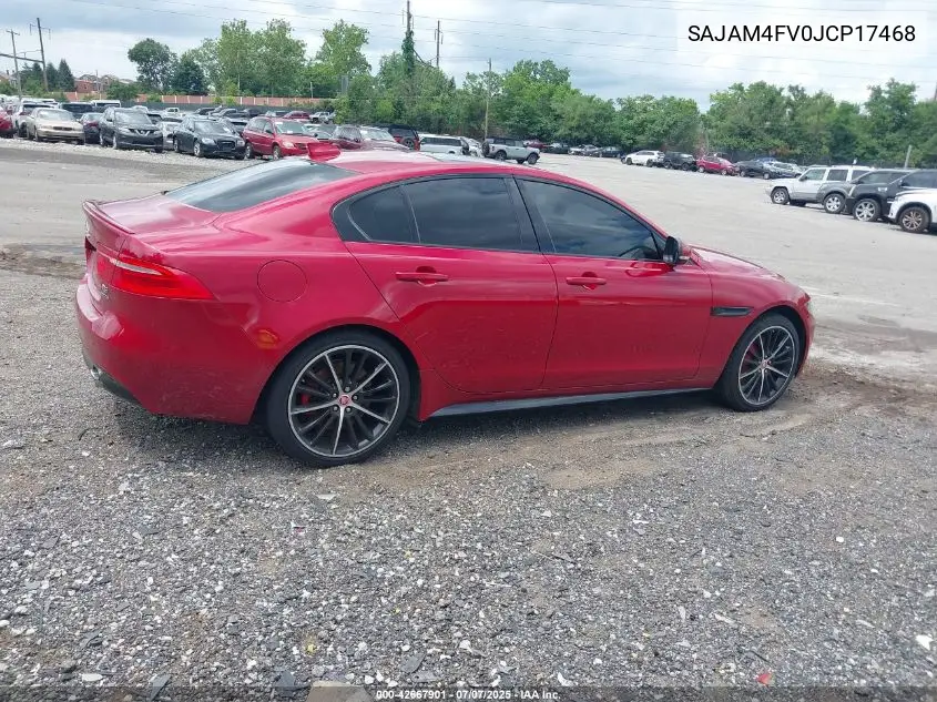 2018 Jaguar Xe S VIN: SAJAM4FV0JCP17468 Lot: 42667901