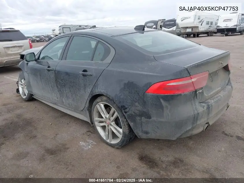 2019 Jaguar Xe 30T 300 Sport VIN: SAJAP4GX5KCP47753 Lot: 41651784