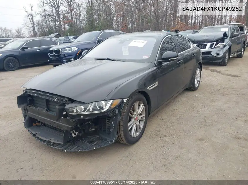 2019 Jaguar Xe 25T Premium VIN: SAJAD4FX1KCP49252 Lot: 41789951