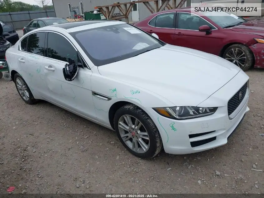 2019 Jaguar Xe 25T Premium VIN: SAJAJ4FX7KCP44274 Lot: 42301419