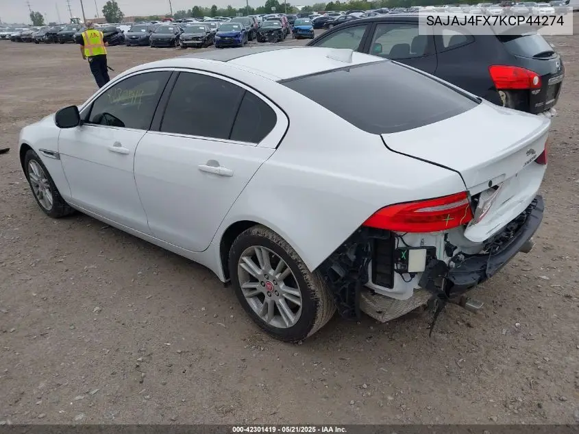 2019 Jaguar Xe 25T Premium VIN: SAJAJ4FX7KCP44274 Lot: 42301419