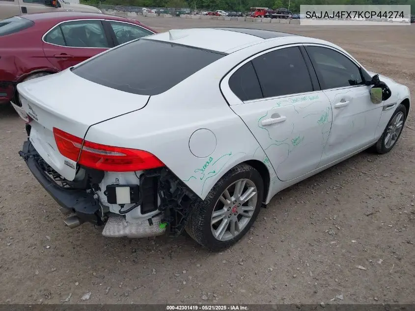 2019 Jaguar Xe 25T Premium VIN: SAJAJ4FX7KCP44274 Lot: 42301419