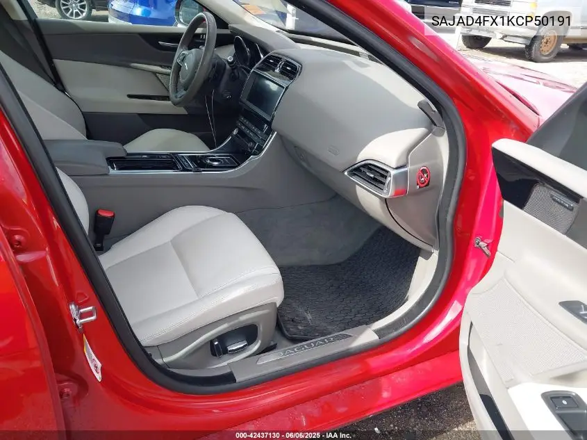 2019 Jaguar Xe 25T Premium VIN: SAJAD4FX1KCP50191 Lot: 42437130