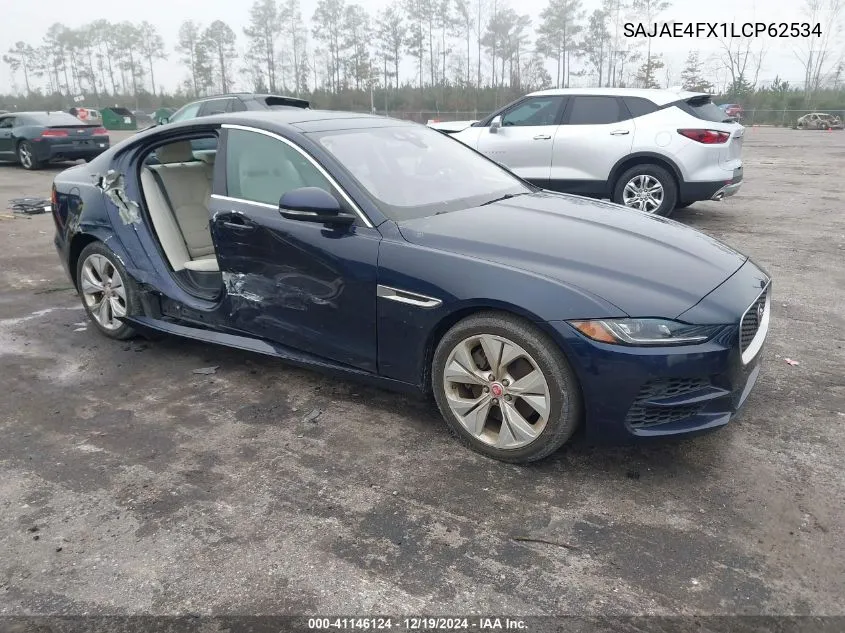 2020 Jaguar Xe S Rwd Automatic VIN: SAJAE4FX1LCP62534 Lot: 41146124