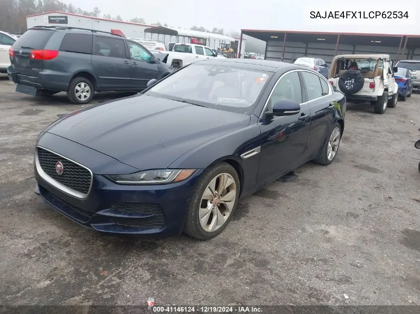 2020 Jaguar Xe S Rwd Automatic VIN: SAJAE4FX1LCP62534 Lot: 41146124
