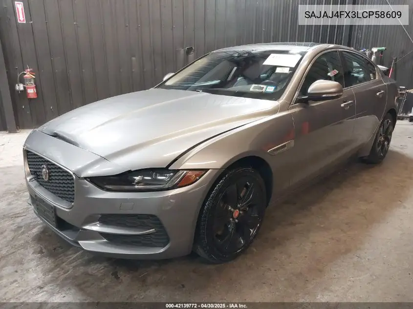 2020 Jaguar Xe S Awd Automatic VIN: SAJAJ4FX3LCP58609 Lot: 42139772