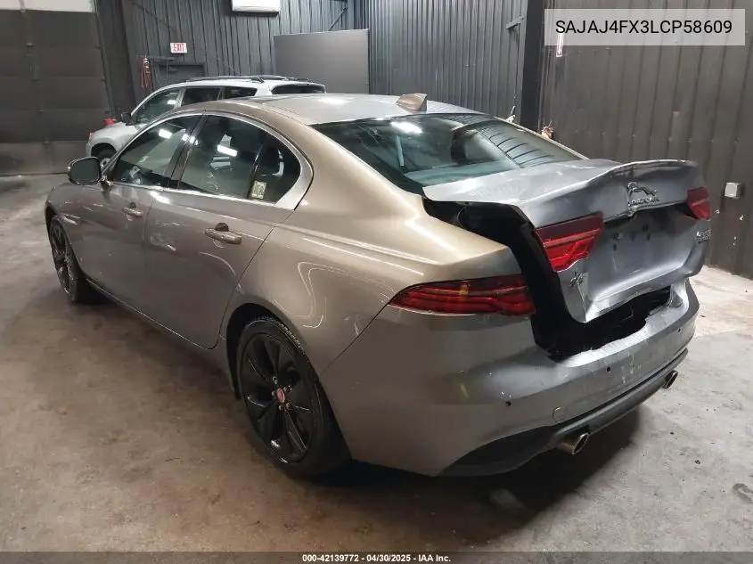 2020 Jaguar Xe S Awd Automatic VIN: SAJAJ4FX3LCP58609 Lot: 42139772