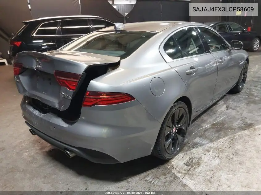 2020 Jaguar Xe S Awd Automatic VIN: SAJAJ4FX3LCP58609 Lot: 42139772