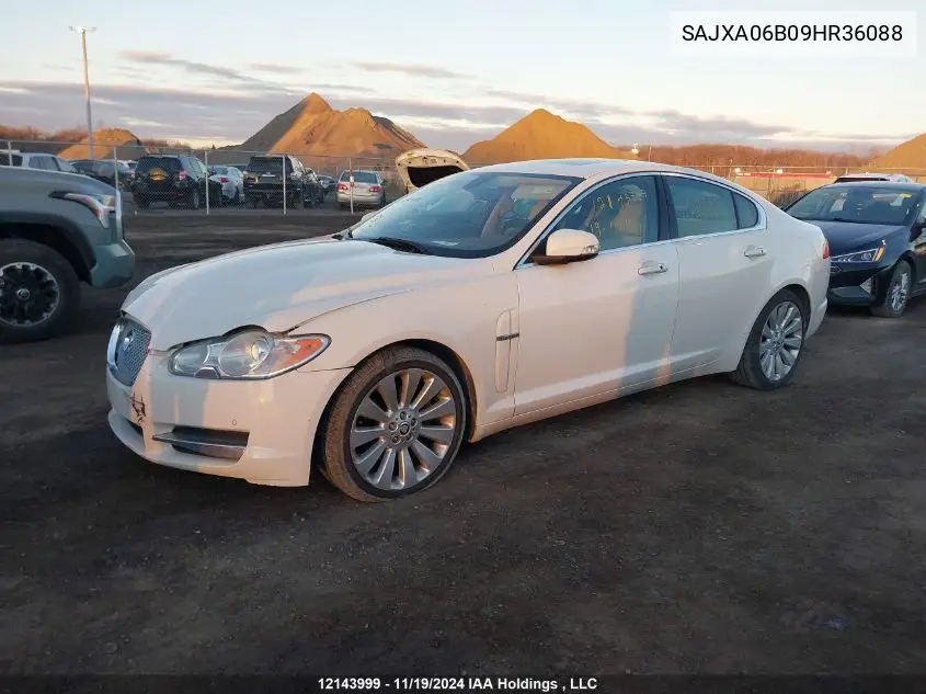 2009 Jaguar Xf VIN: SAJXA06B09HR36088 Lot: 12143999