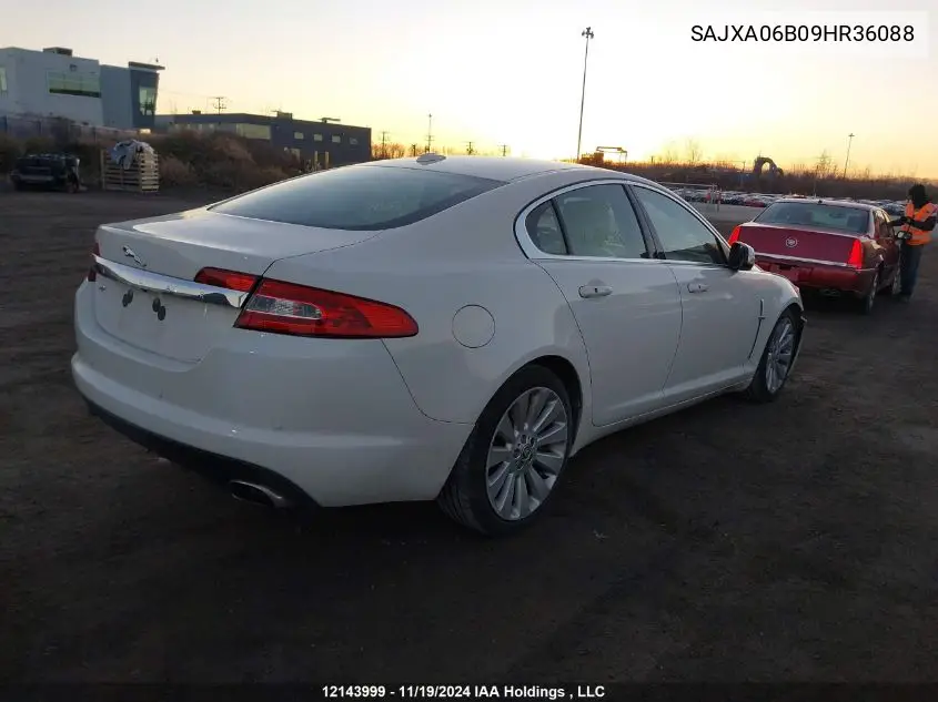 2009 Jaguar Xf VIN: SAJXA06B09HR36088 Lot: 12143999