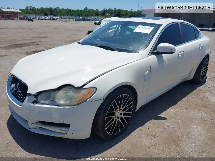2009 Jaguar Xf Luxury VIN: SAJWA05B09HR06215 Lot: 42346456