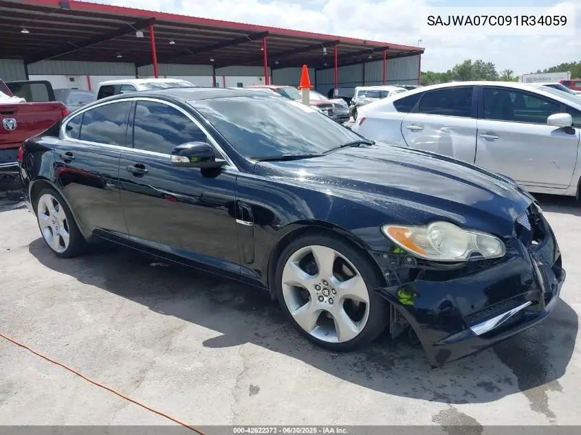 2009 Jaguar Xf Supercharged VIN: SAJWA07C091R34059 Lot: 42622373