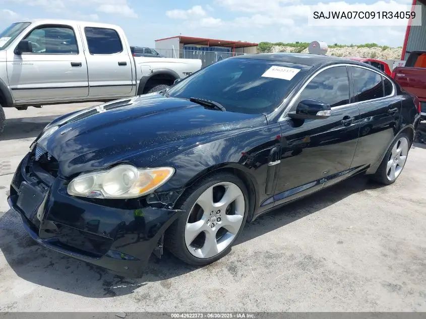 2009 Jaguar Xf Supercharged VIN: SAJWA07C091R34059 Lot: 42622373