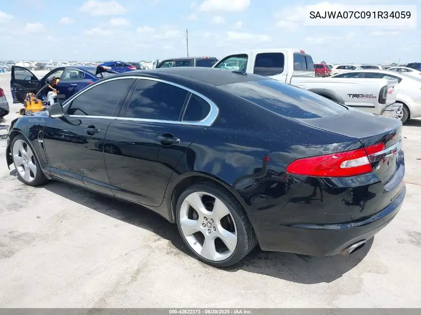 2009 Jaguar Xf Supercharged VIN: SAJWA07C091R34059 Lot: 42622373