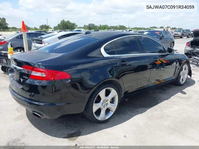 2009 Jaguar Xf Supercharged VIN: SAJWA07C091R34059 Lot: 42622373