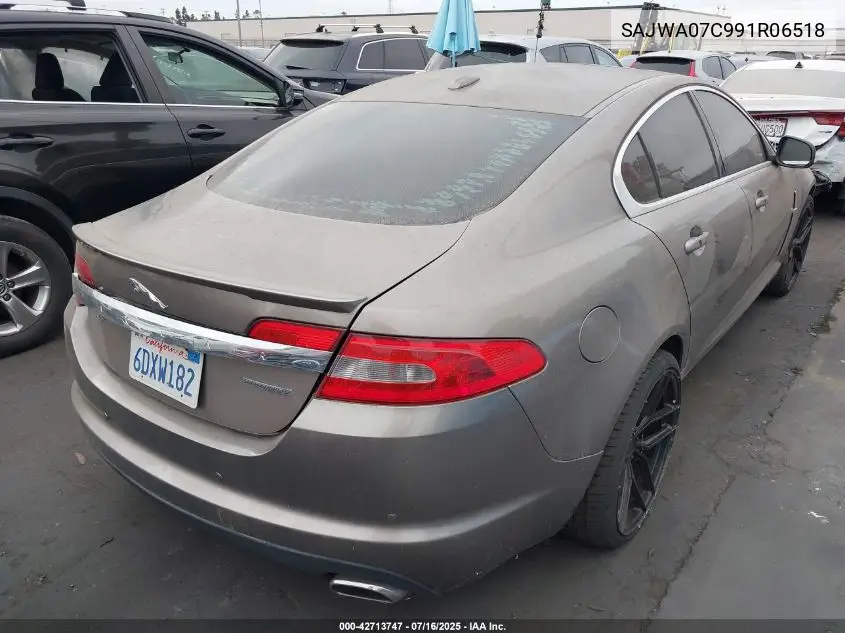 2009 Jaguar Xf Supercharged VIN: SAJWA07C991R06518 Lot: 42713747