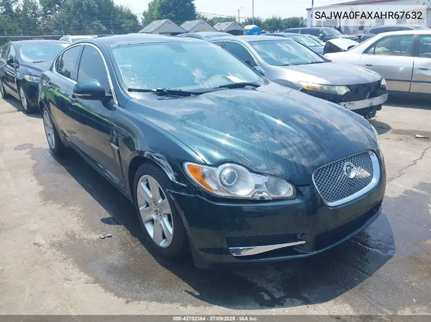 2010 Jaguar Xf VIN: SAJWA0FAXAHR67632 Lot: 42702364
