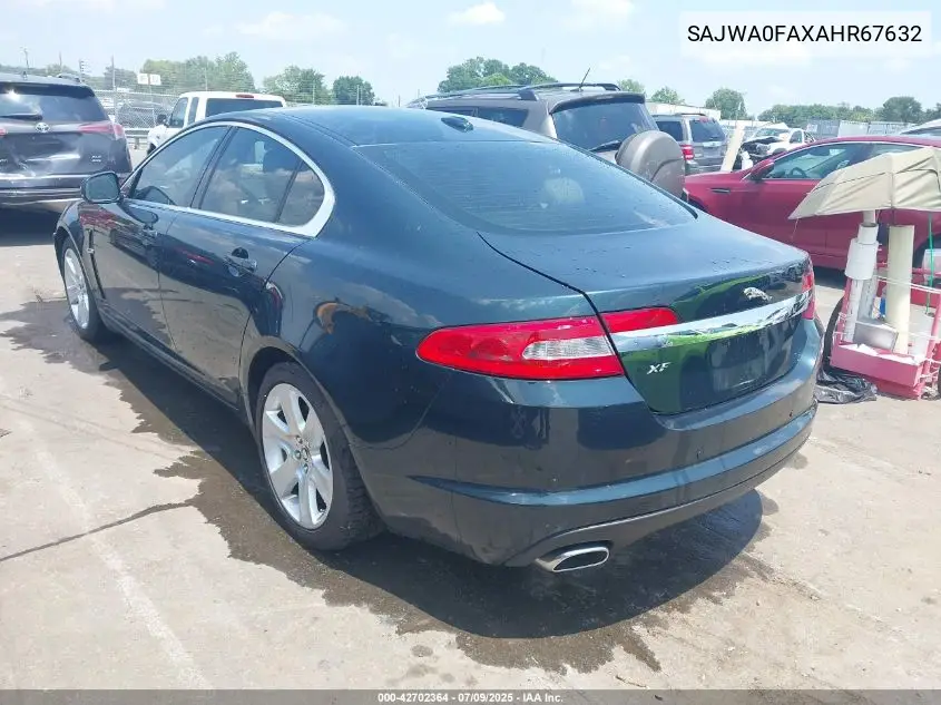 2010 Jaguar Xf VIN: SAJWA0FAXAHR67632 Lot: 42702364