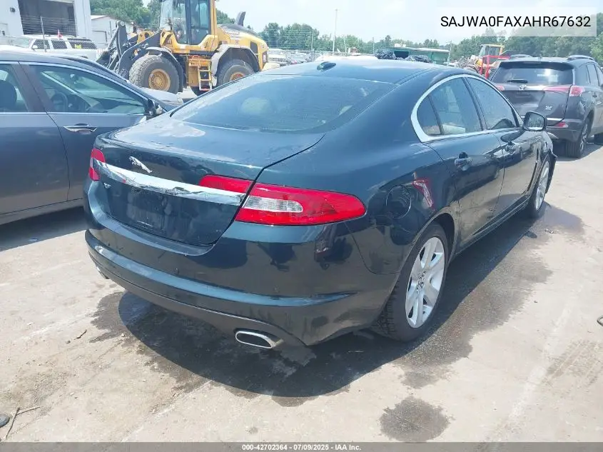 2010 Jaguar Xf VIN: SAJWA0FAXAHR67632 Lot: 42702364