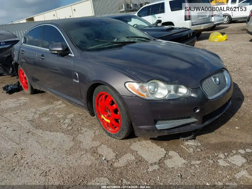 2010 Jaguar Xf Premium VIN: SAJWA0GB0ALR62153 Lot: 42708928