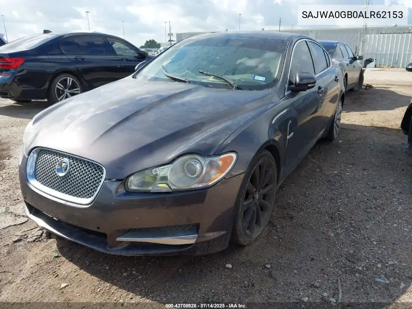 2010 Jaguar Xf Premium VIN: SAJWA0GB0ALR62153 Lot: 42708928