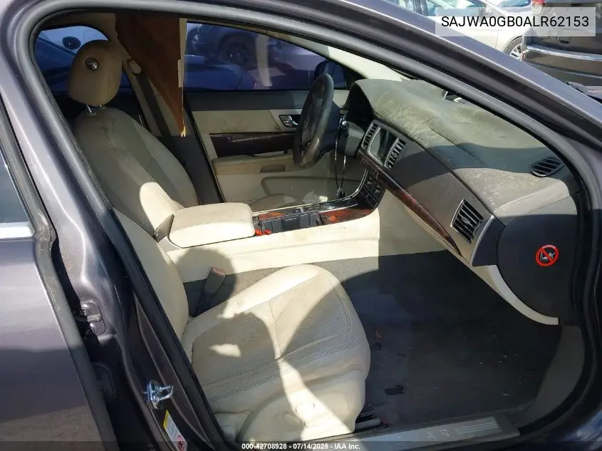 2010 Jaguar Xf Premium VIN: SAJWA0GB0ALR62153 Lot: 42708928